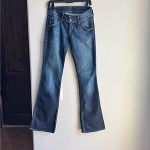 Hudson Y2K Low Rise Bootcut Flare Jeans 26 Dark Wash Retro Vintage Denim
